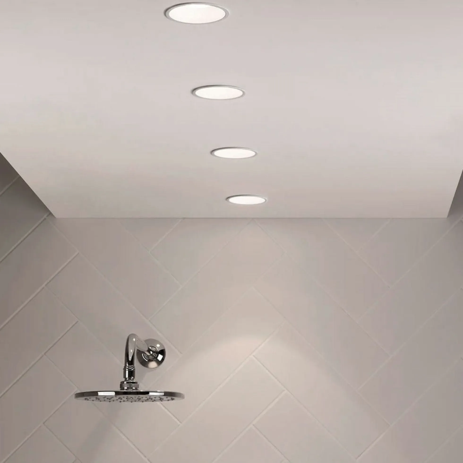Downlight LED estanco empotrable - IP65 - 15W - Corte Ø 145-160mm