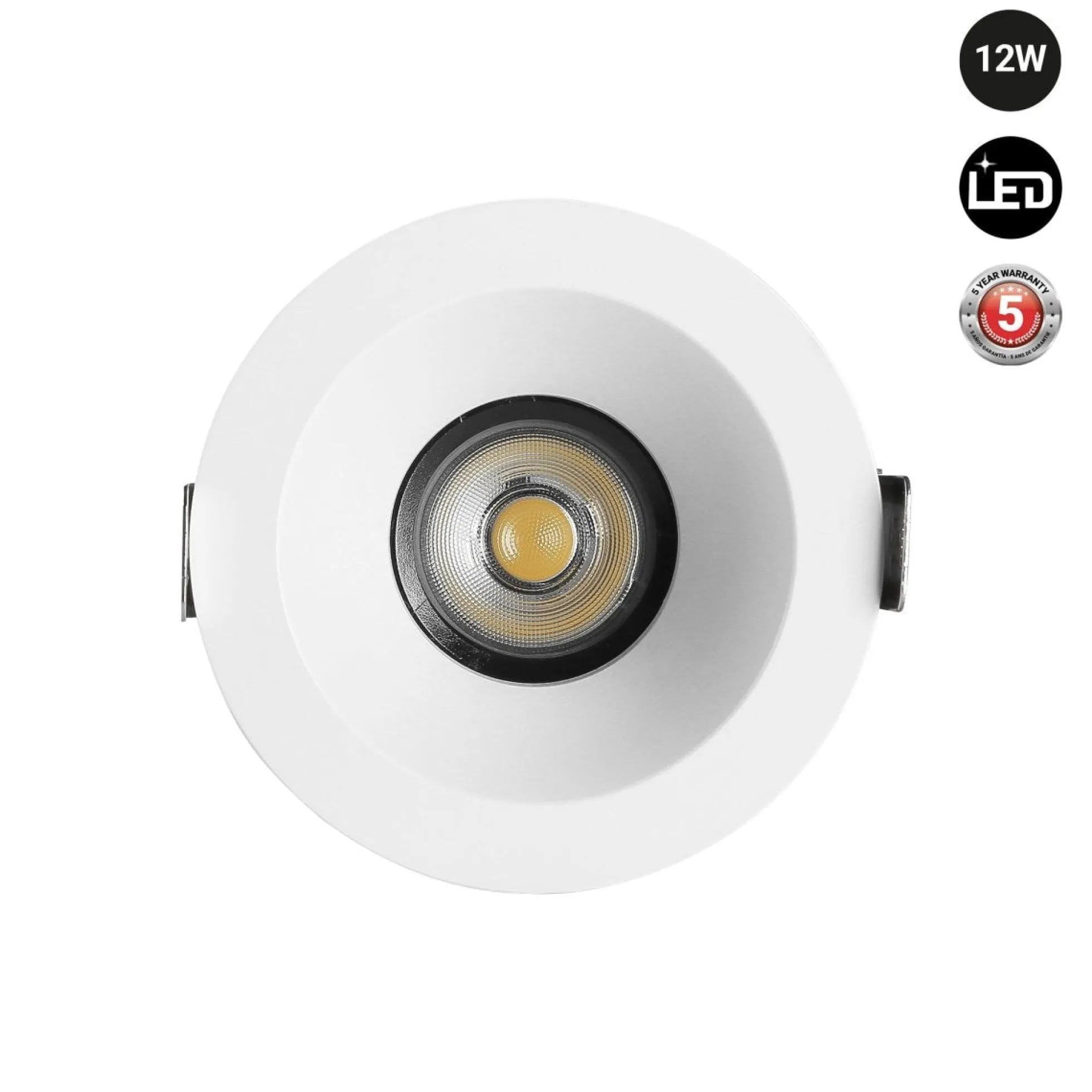 Downlight LED exterior 12W - CCT - Chip OSRAM - Driver PHILIPS - Corte Ø 75mm - IP54