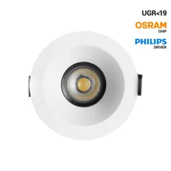 Downlight LED exterior 12W - CCT - Chip OSRAM - Driver PHILIPS - Corte Ø 75mm - IP54