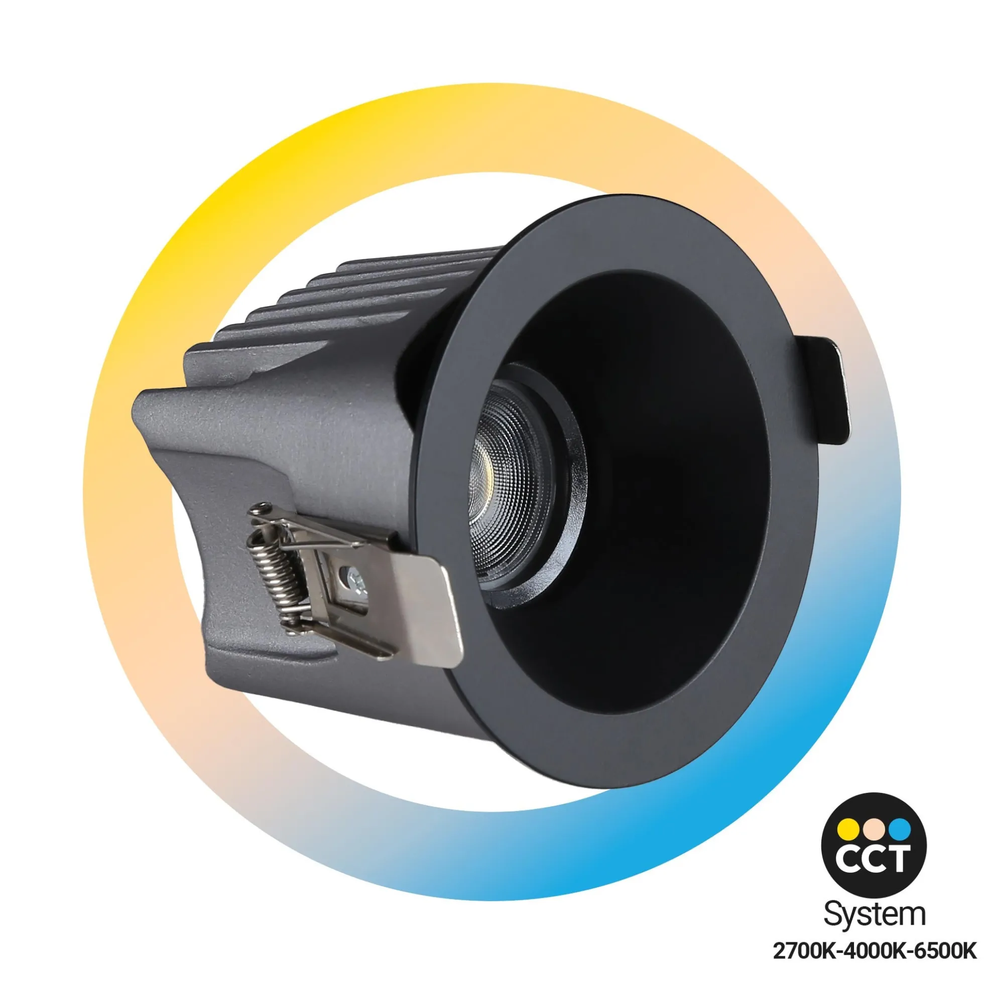 Downlight LED exterior 12W - CCT - Chip OSRAM - Driver PHILIPS - Corte Ø 75mm - IP54
