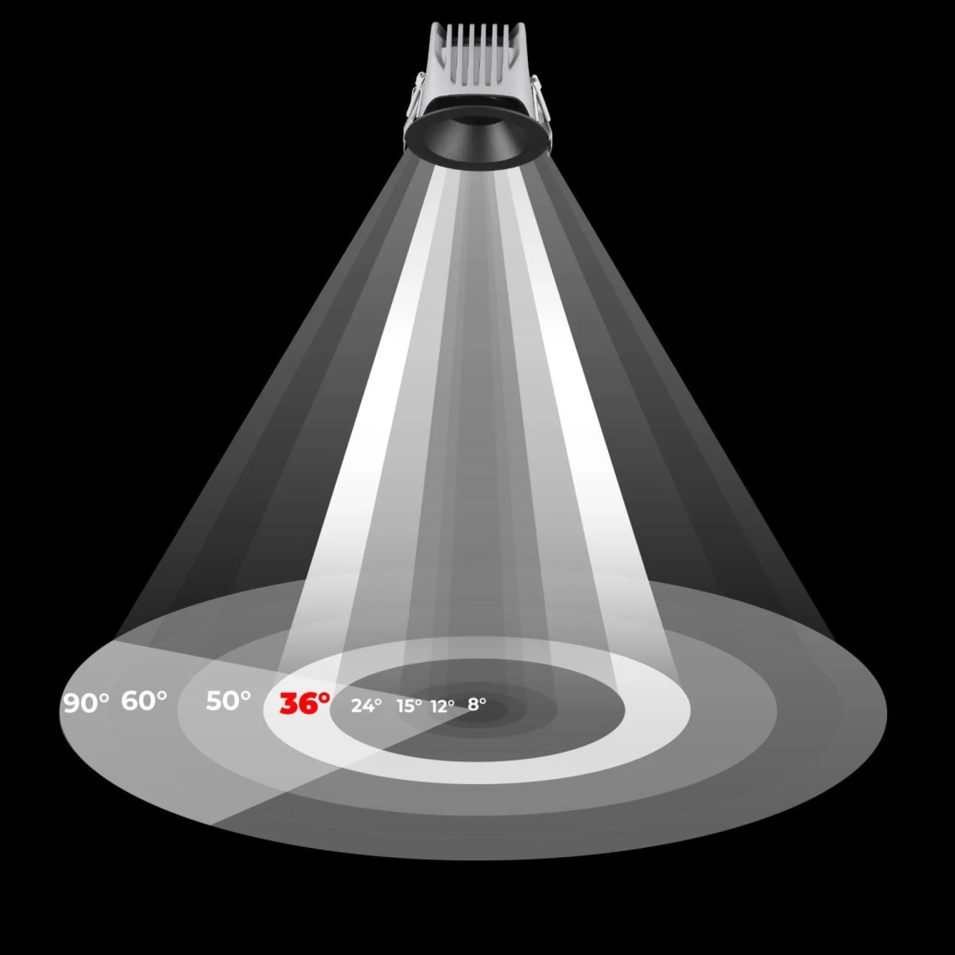 Downlight LED exterior 12W - CCT - Chip OSRAM - Driver PHILIPS - Corte Ø 75mm - IP54