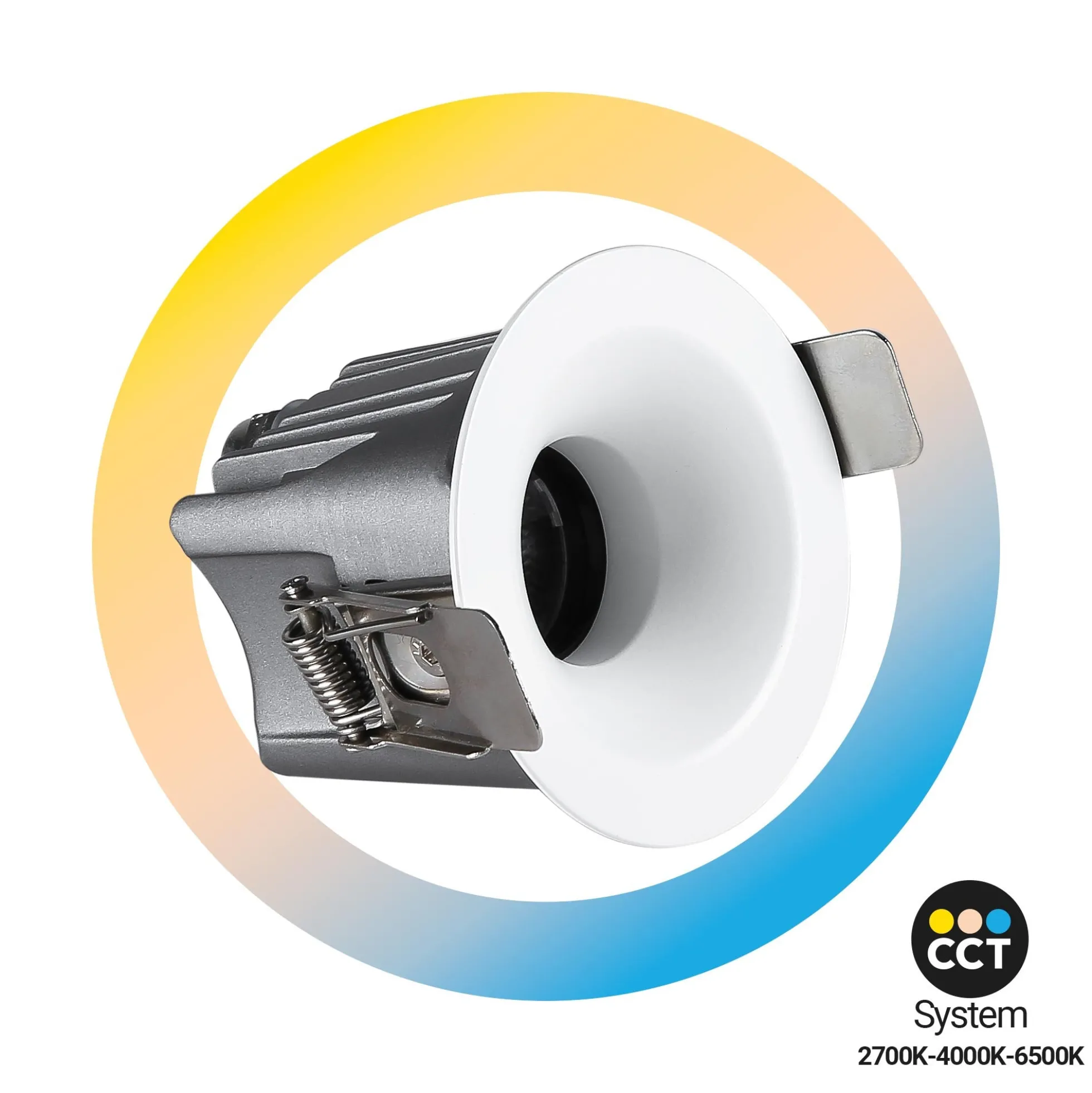 Downlight LED exterior 6W - CCT - Chip OSRAM - Driver PHILIPS - Corte Ø 55mm - IP54