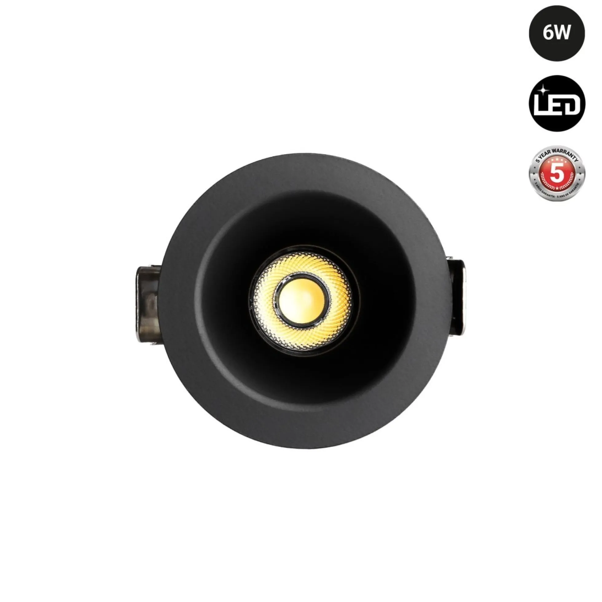 Downlight LED exterior 6W - CCT - Chip OSRAM - Driver PHILIPS - Corte Ø 55mm - IP54