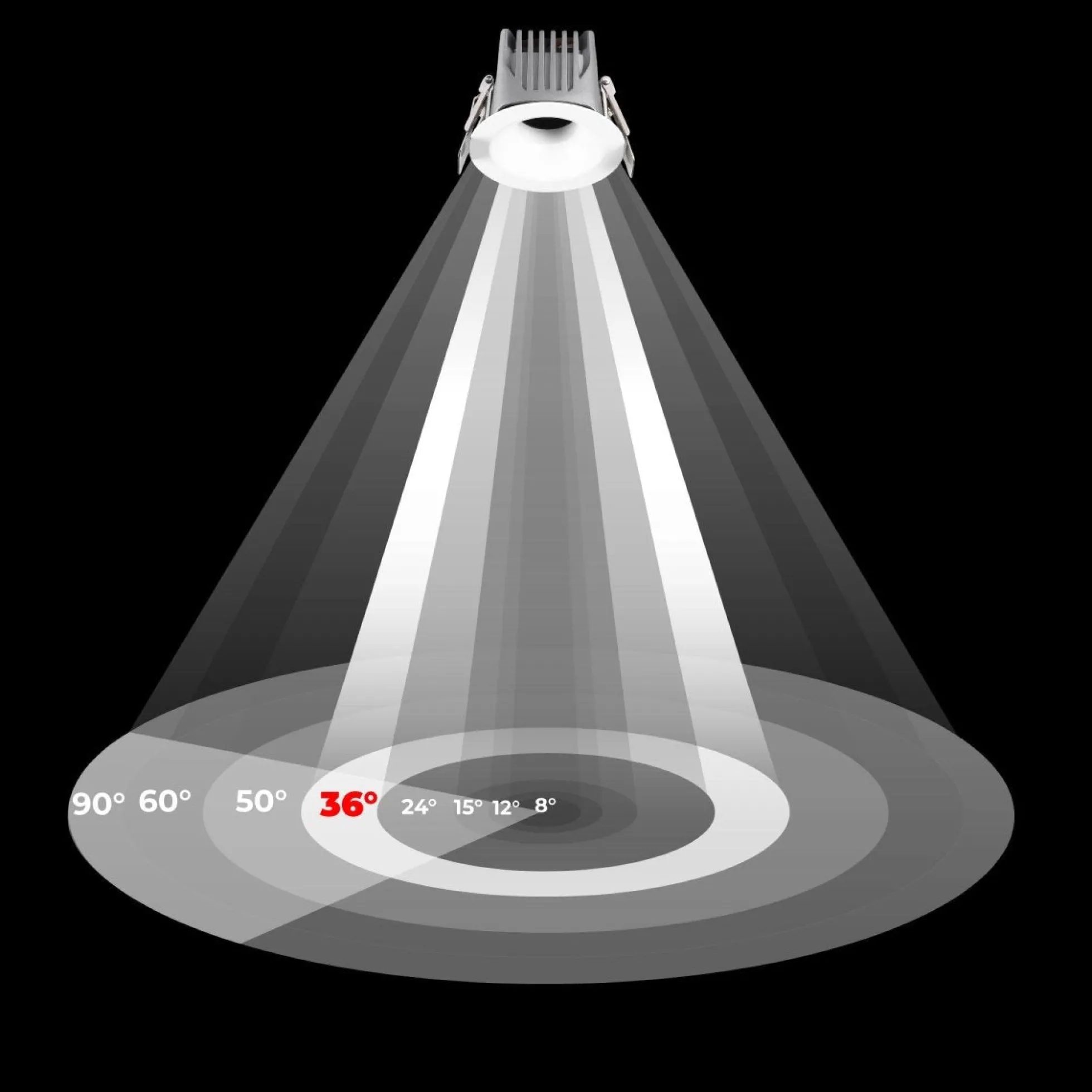 Downlight LED exterior 6W - CCT - Chip OSRAM - Driver PHILIPS - Corte Ø 55mm - IP54