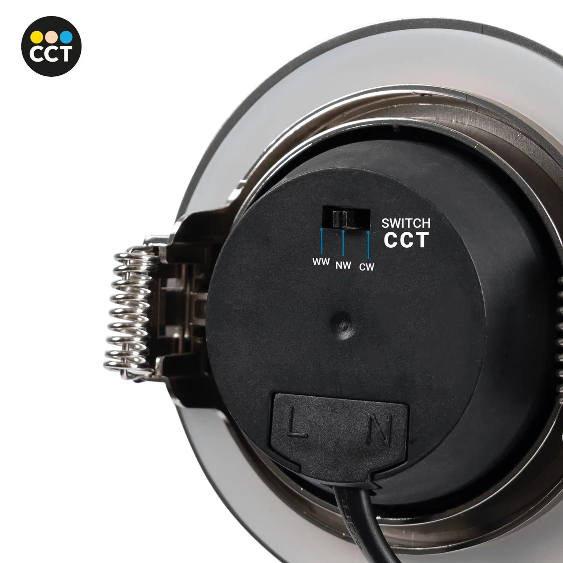 Downlight LED exterior - 7W - CCT - 630lm - Corte Ø 70mm - IP54