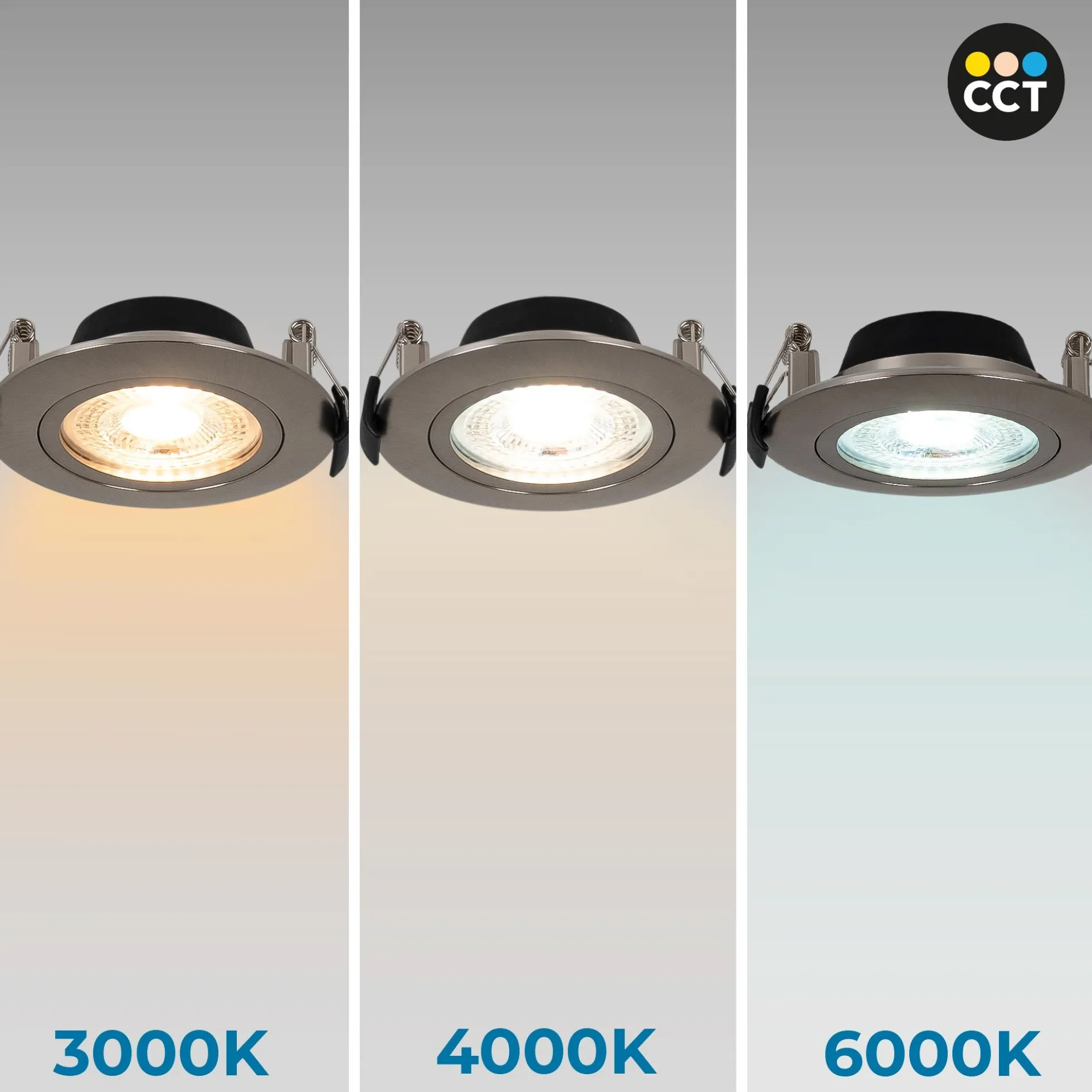 Downlight LED exterior - 7W - CCT - 630lm - Corte Ø 70mm - IP54