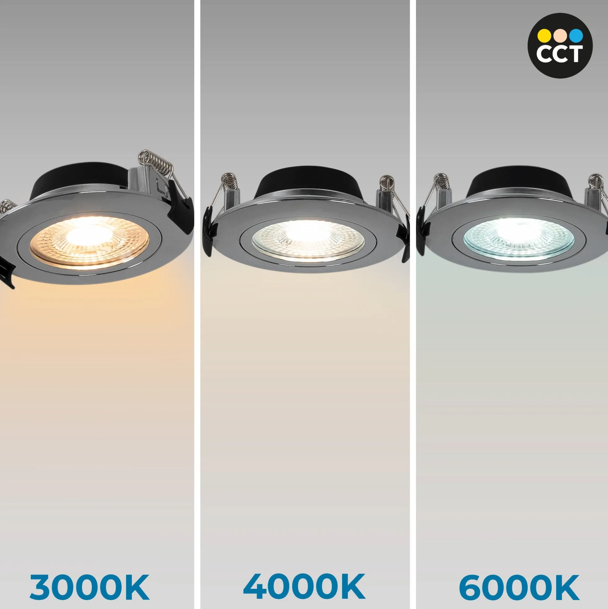 Downlight LED exterior - 7W - CCT - 630lm - Corte Ø 70mm - IP54