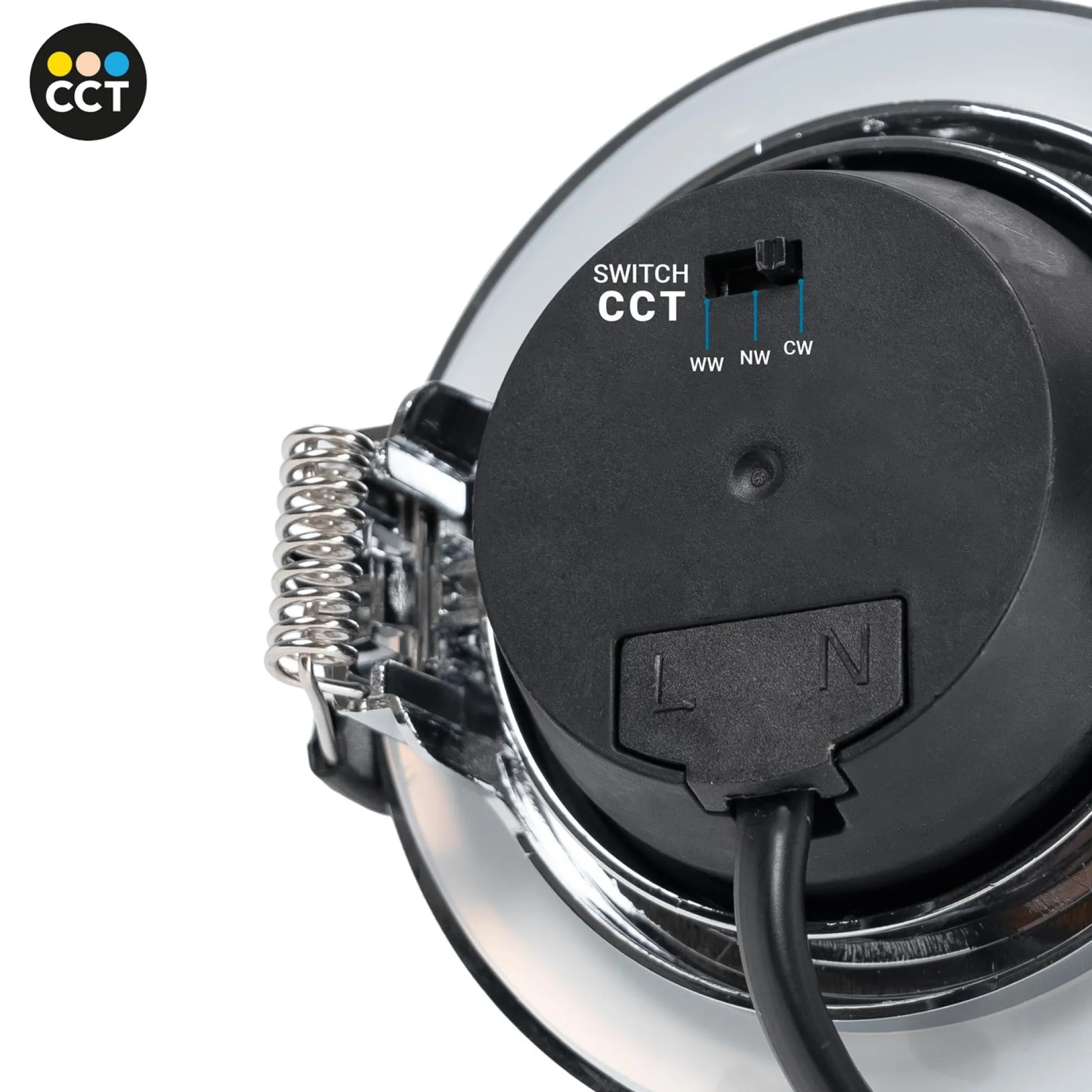 Downlight LED exterior - 7W - CCT - 630lm - Corte Ø 70mm - IP54