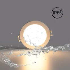 Downlight LED exterior 5W- IP65 - TRIAC regulable - Aro intercambiable - Corte Ø68mm