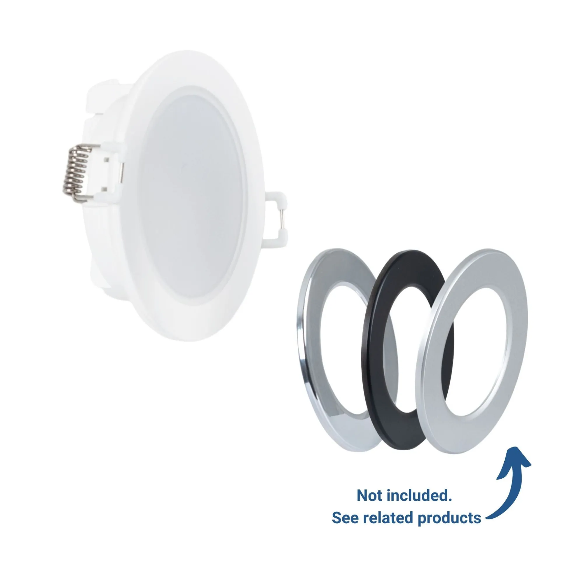 Downlight LED exterior 5W- IP65 - TRIAC regulable - Aro intercambiable - Corte Ø68mm