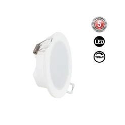 Downlight LED exterior 5W- IP65 - TRIAC regulable - Aro intercambiable - Corte Ø68mm