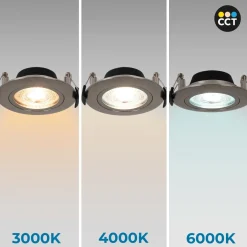 Downlight LED interior - 7W - CCT - DIMABLE TRIAC - 630lm - Corte Ø 70mm - IP20