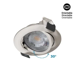 Downlight LED interior - 7W - CCT - DIMABLE TRIAC - 630lm - Corte Ø 70mm - IP20