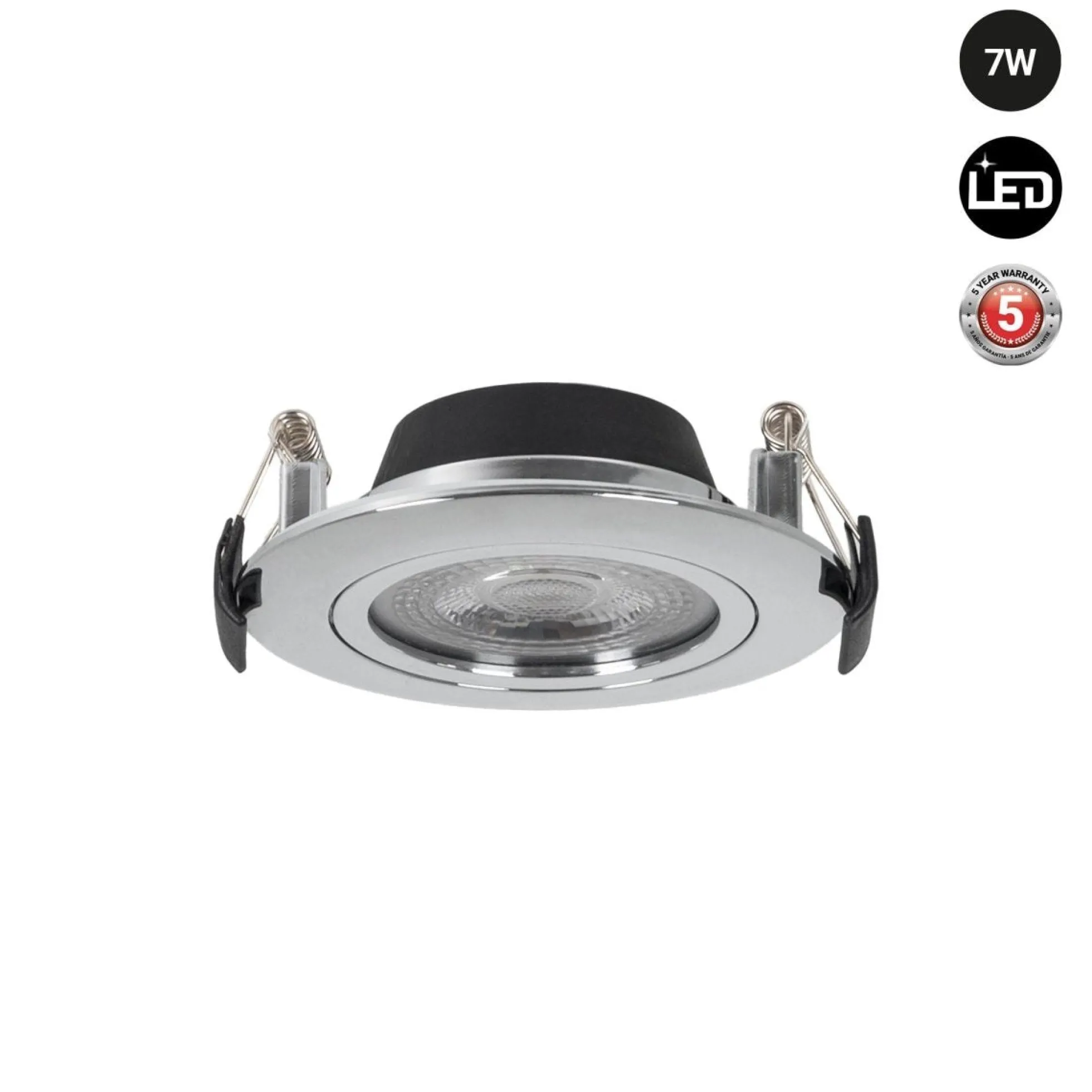Downlight LED interior - 7W - CCT - DIMABLE TRIAC - 630lm - Corte Ø 70mm - IP20
