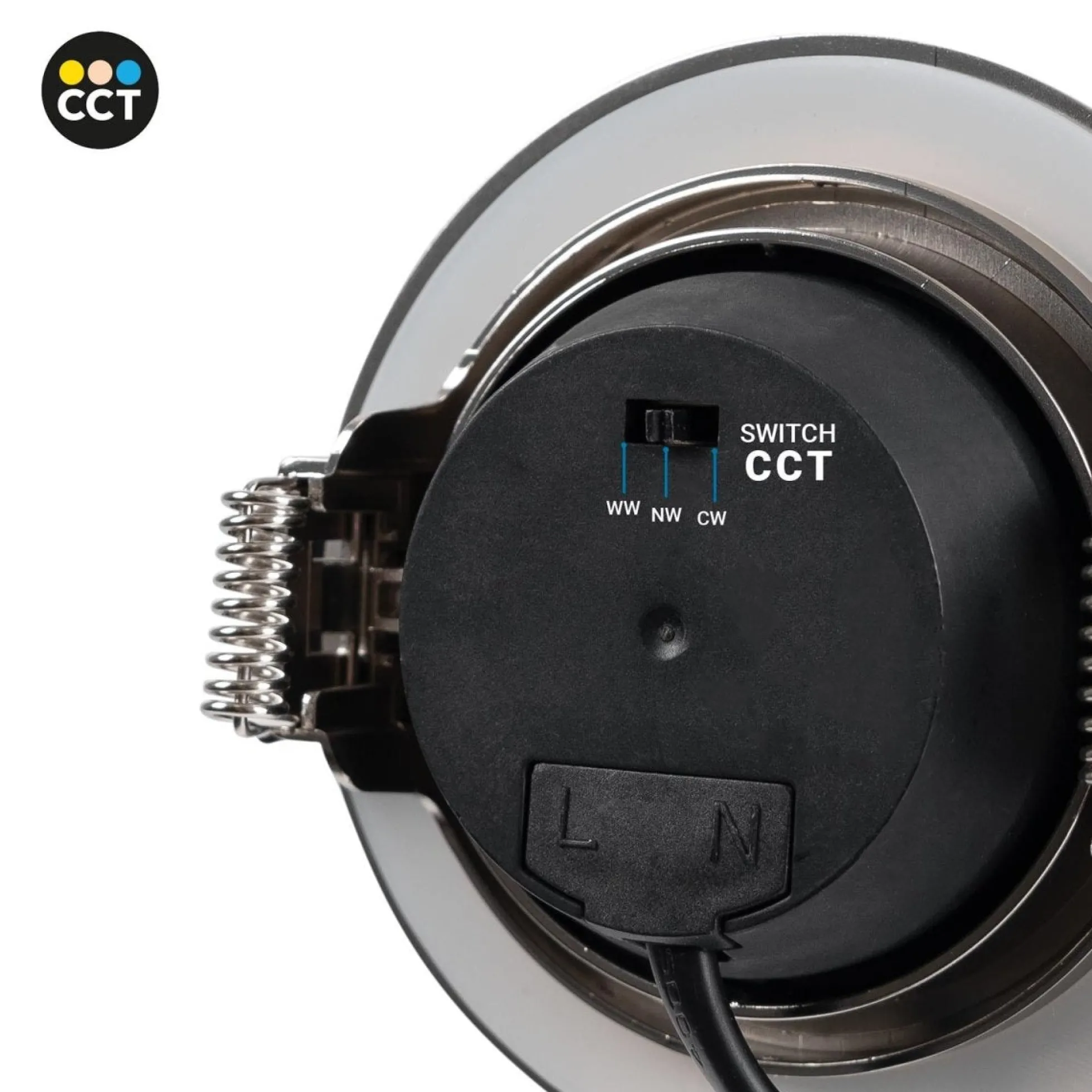Downlight LED interior - 7W - CCT - DIMABLE TRIAC - 630lm - Corte Ø 70mm - IP20