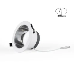 Downlight LED IP44 potencia ajustable 10W/15W/20W - CCT - 100lm/W - Corte Ø 150mm