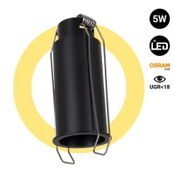 Downlight LED Mini 5W - Chip OSRAM - Bajo UGR - Ø 34mm