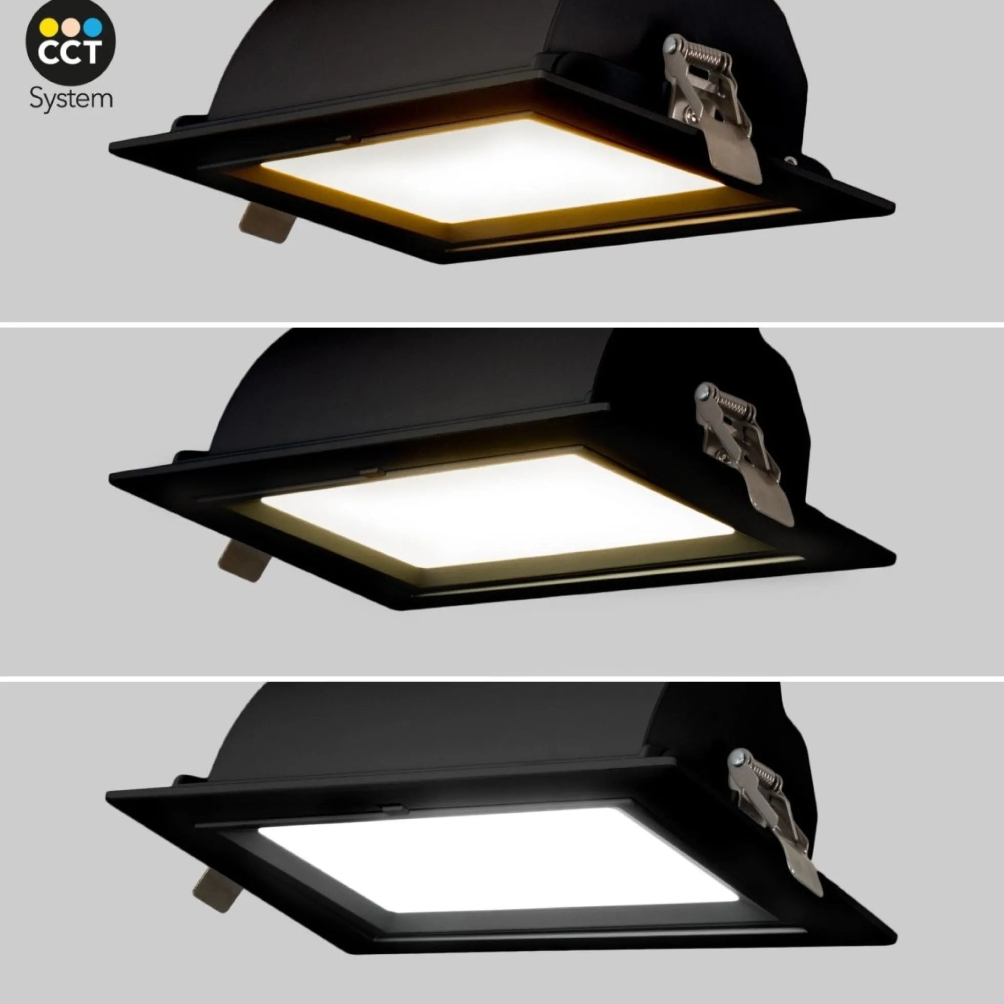 Downlight LED rectangular orientable CCT 38W - Blanco - 120° Driver LIFUD