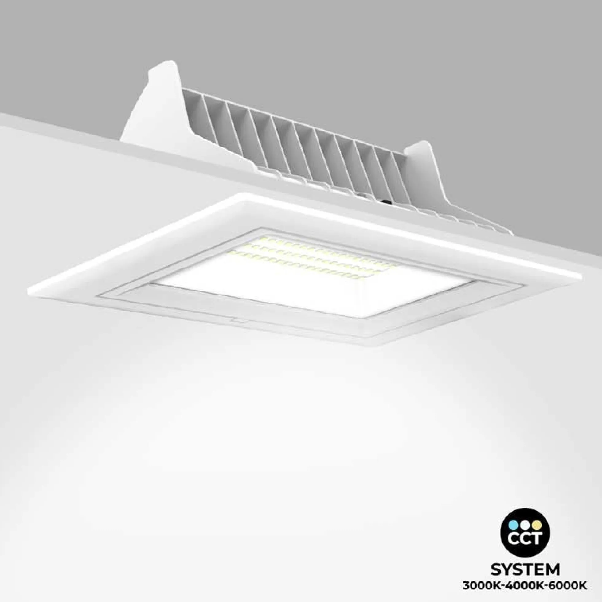 Downlight LED rectangular orientable CCT 38W - Blanco - 120° Driver LIFUD