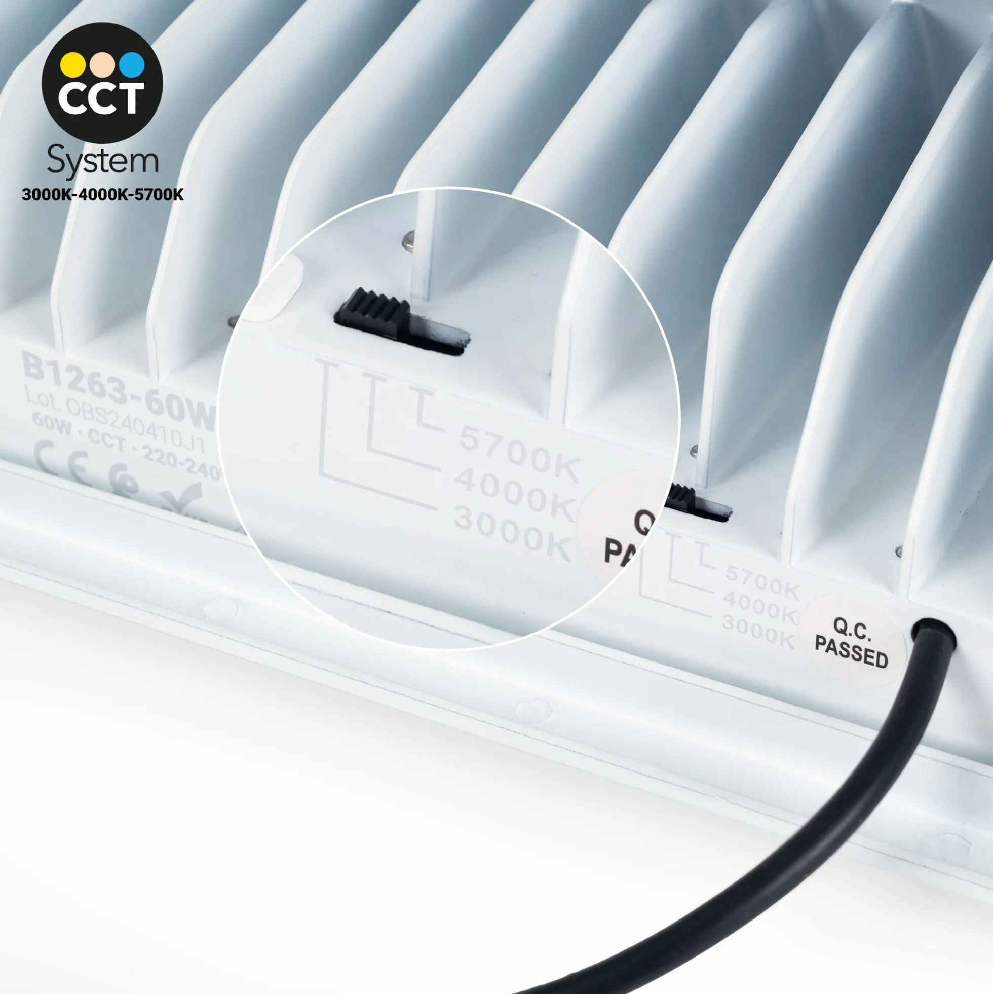 Downlight LED rectangular orientable CCT 60W- 100° Driver LIFUD