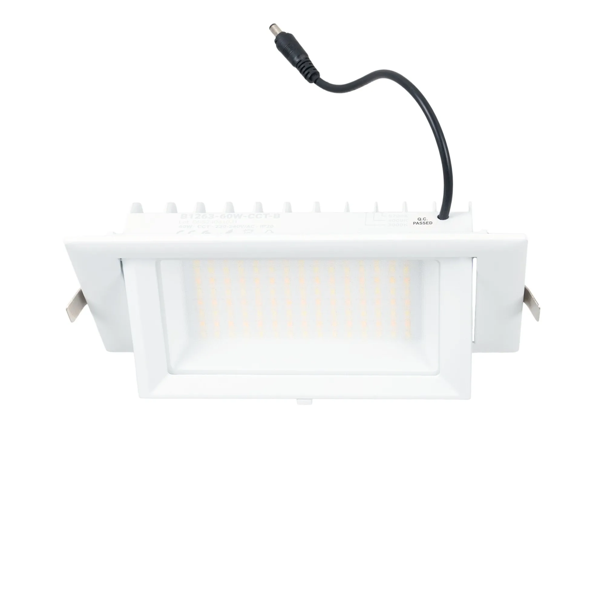 Downlight LED rectangular orientable CCT 60W- 100° Driver LIFUD