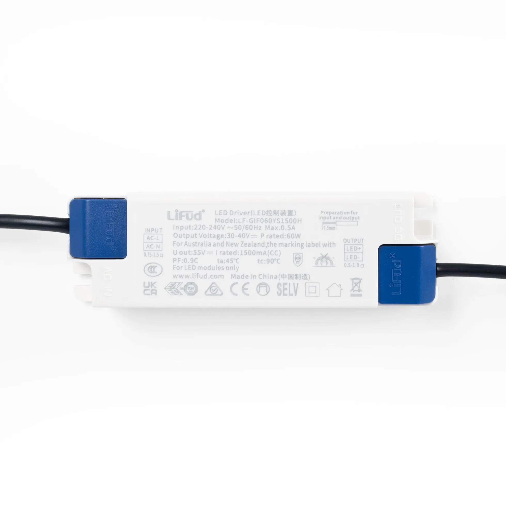 Downlight LED rectangular orientable CCT 60W- 100° Driver LIFUD