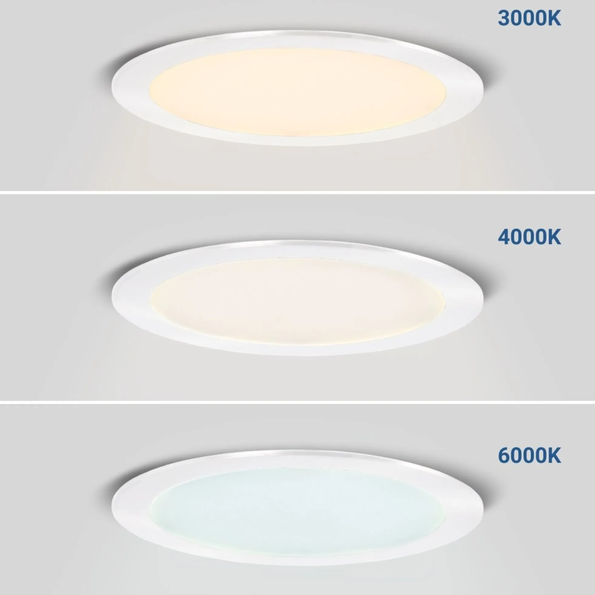 Downlight LED ultra slim 12W - CCT - Corte Ø 155mm - 3 colores