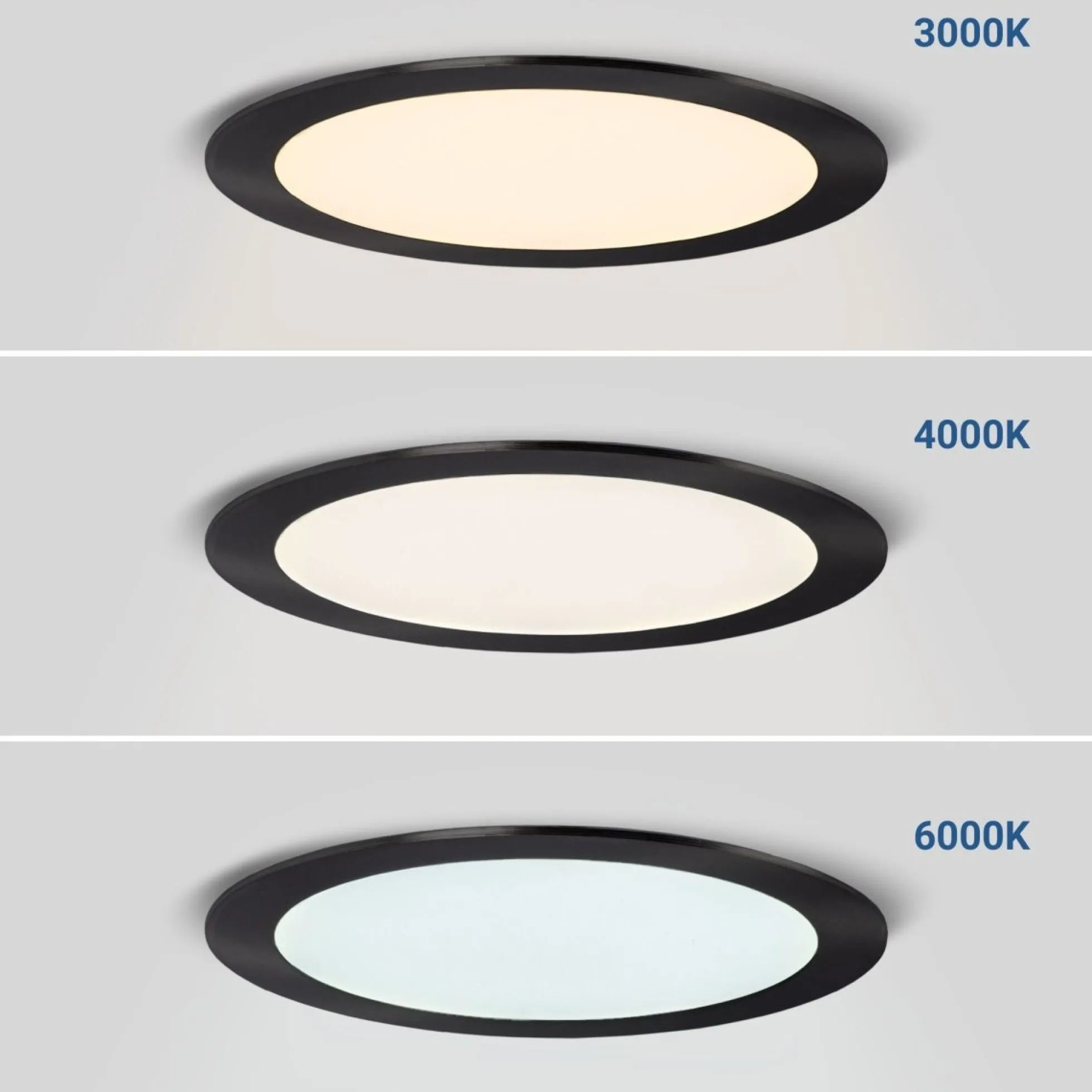 Downlight LED ultra slim 12W - CCT - Corte Ø 155mm - 3 colores
