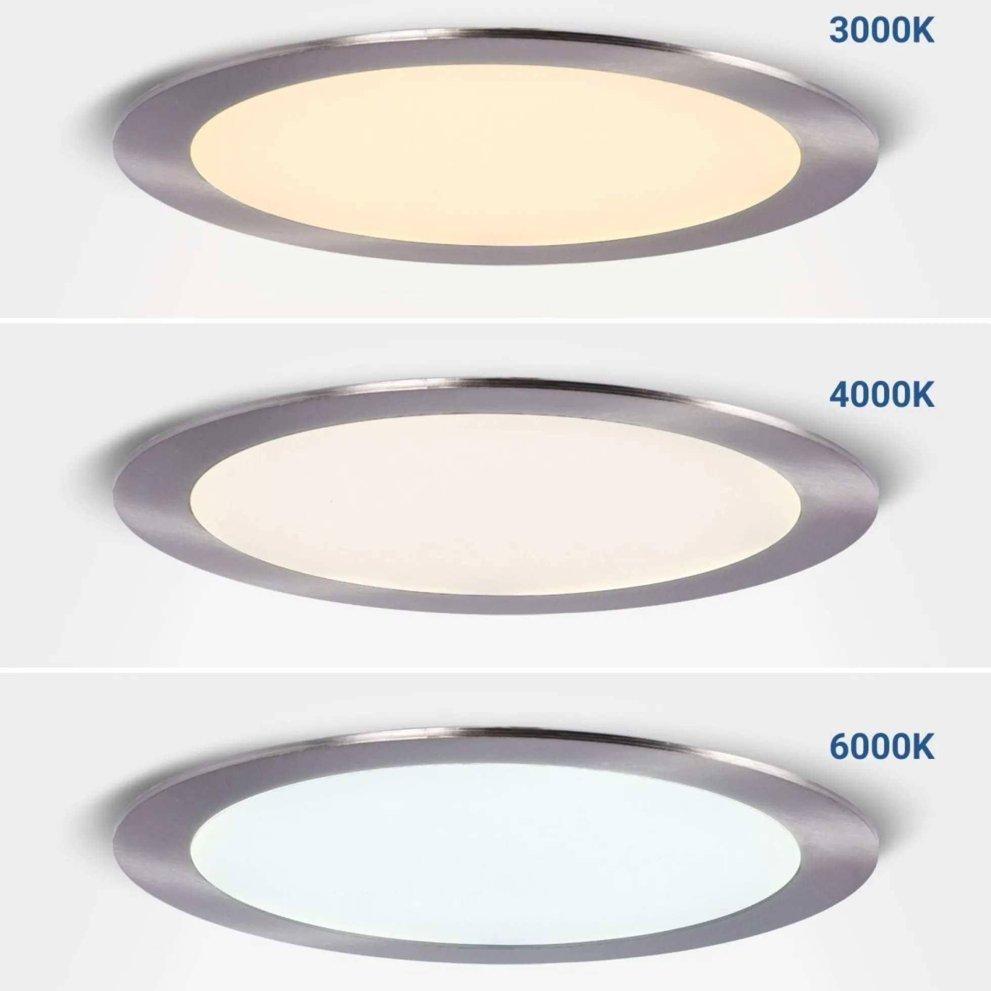 Downlight LED ultra slim 18W - CCT - Corte Ø 208mm - 3 colores