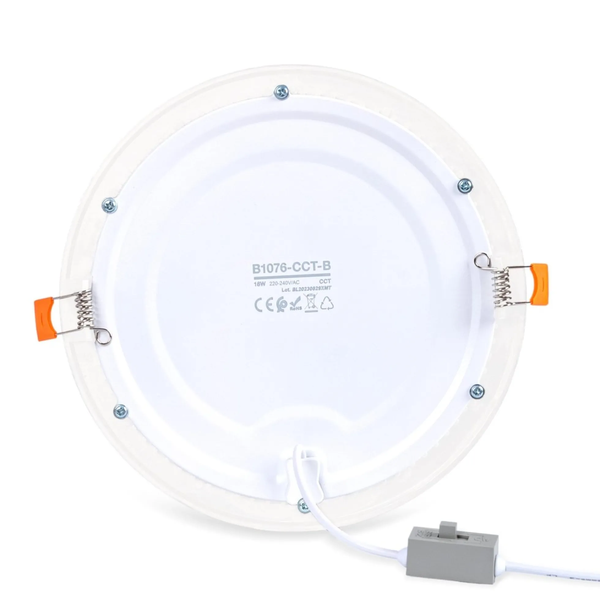 Downlight LED ultra slim 18W - CCT - Corte Ø 208mm - 3 colores