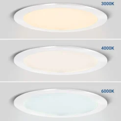 Downlight LED ultra slim 18W - CCT - Corte Ø 208mm - 3 colores