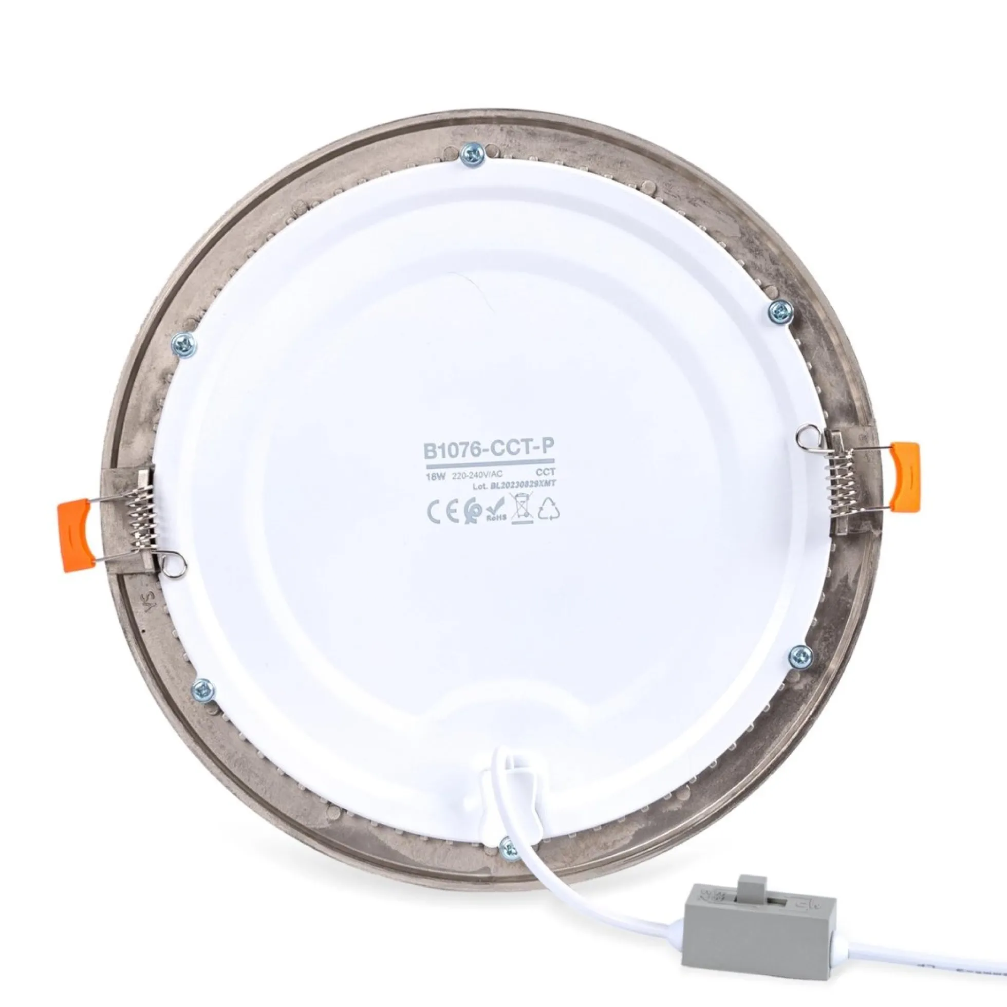 Downlight LED ultra slim 18W - CCT - Corte Ø 208mm - 3 colores