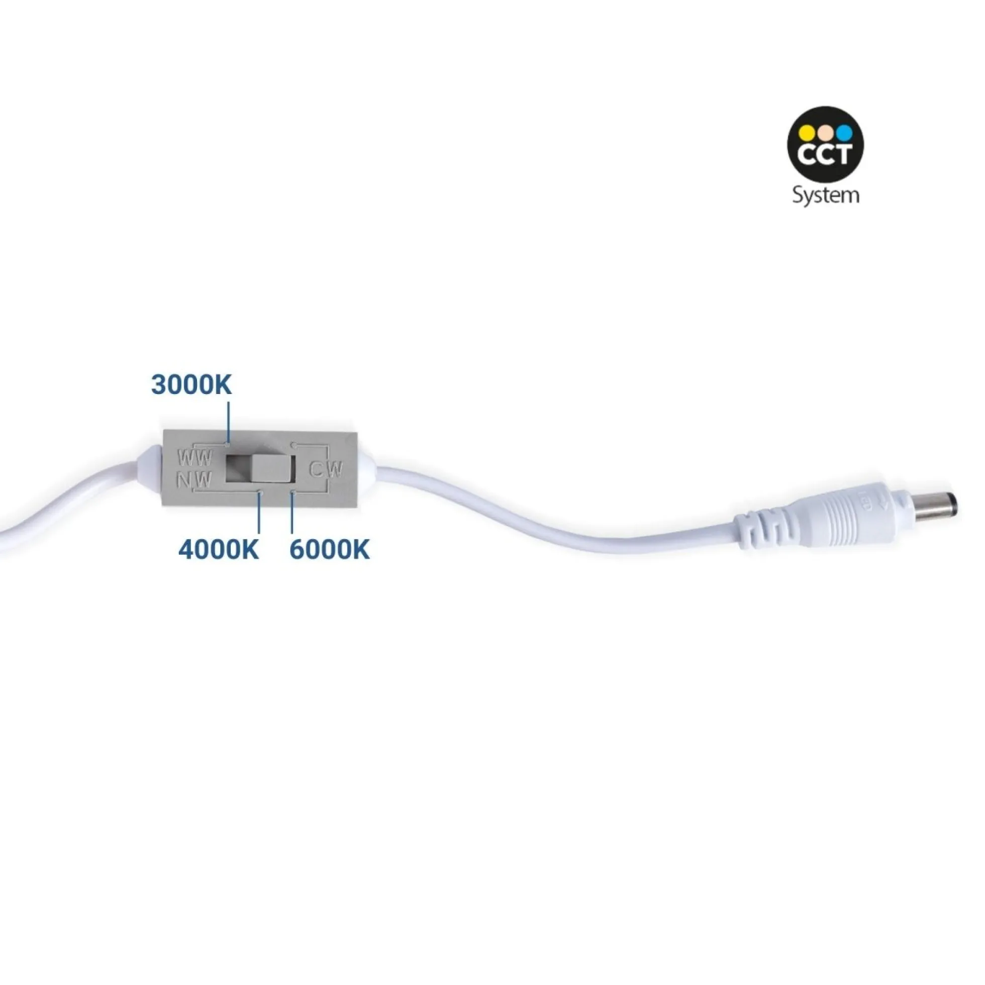 Downlight LED ultra slim 18W - CCT - Corte Ø 208mm - 3 colores