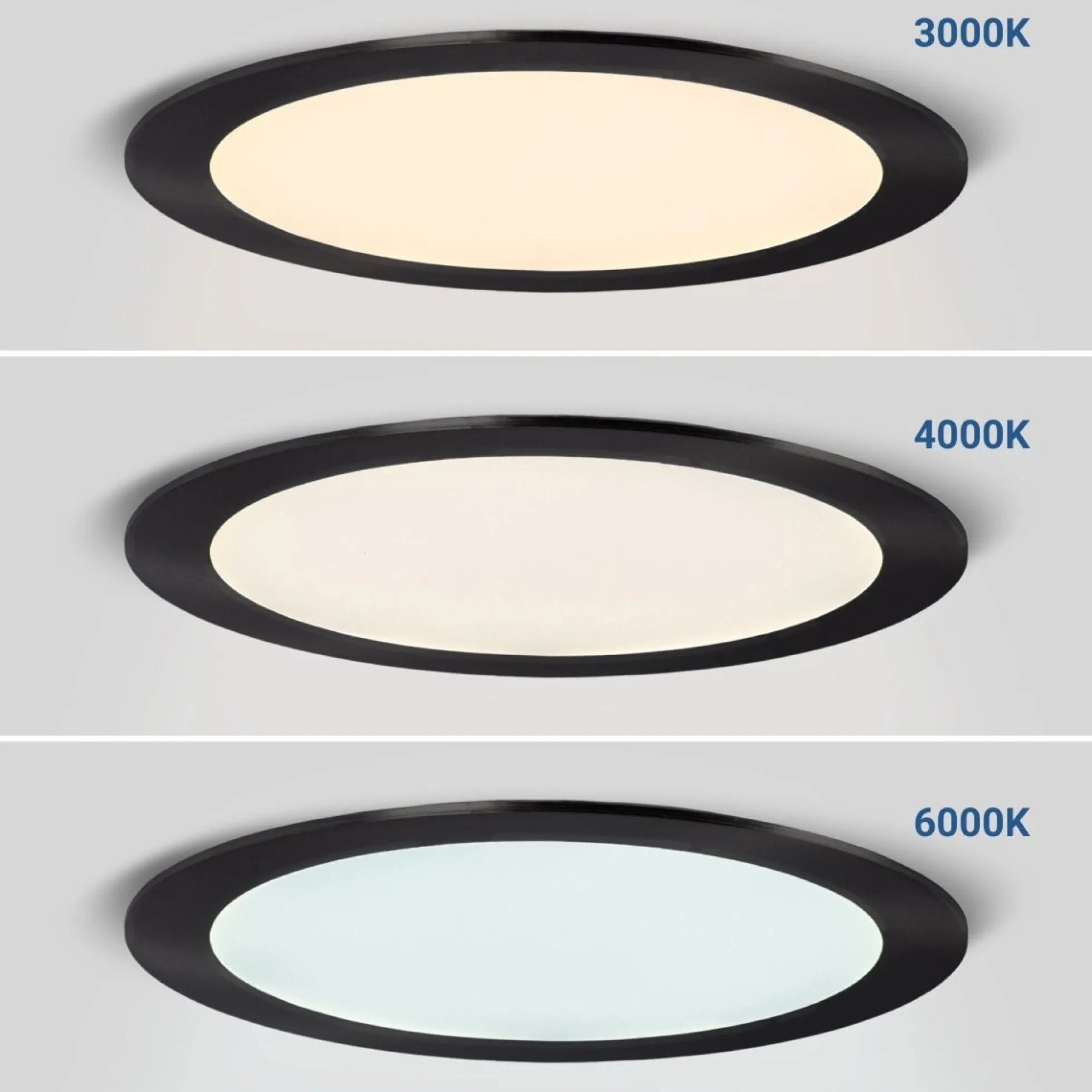Downlight LED ultra slim 18W - CCT - Corte Ø 208mm - 3 colores