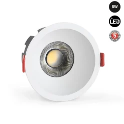Downlight LED - 8W - CCT - Chip OSRAM - Corte Ø 75mm