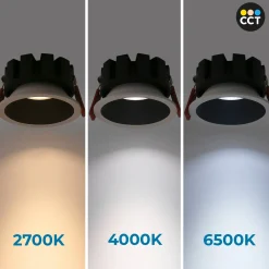 Downlight LED - 15W - CCT - Chip OSRAM - Corte Ø 90mm