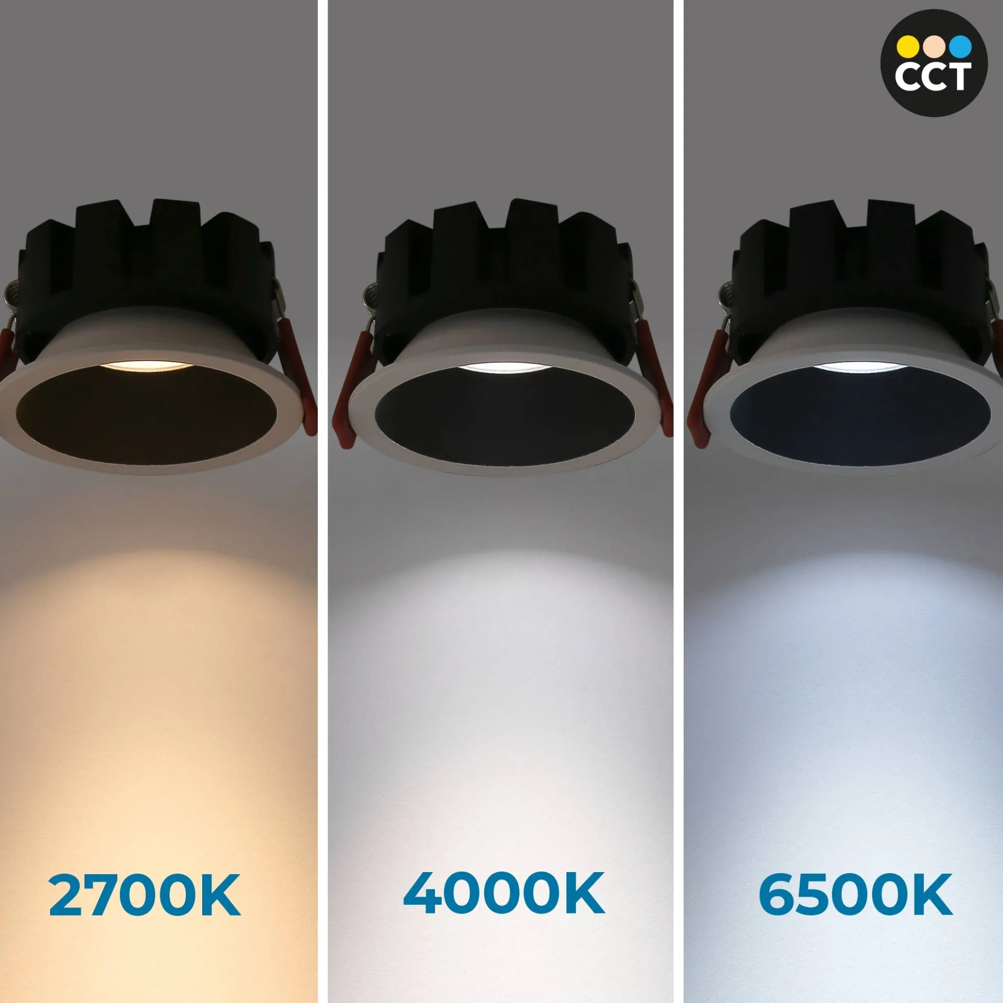 Downlight LED - 15W - CCT - Chip OSRAM - Corte Ø 90mm