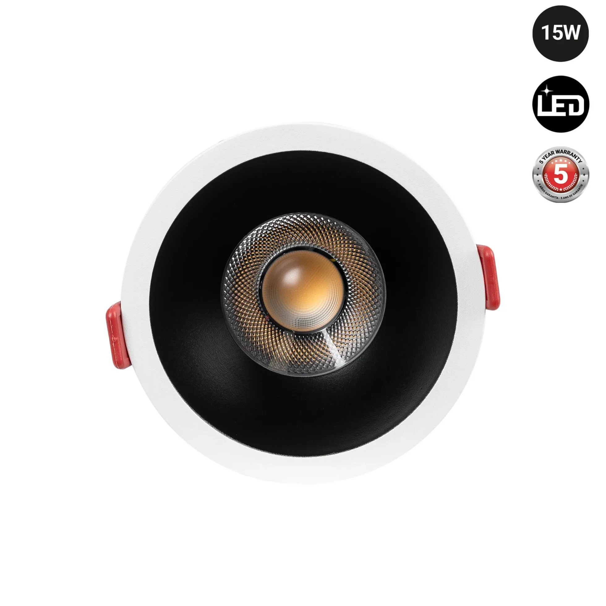 Downlight LED - 15W - CCT - Chip OSRAM - Corte Ø 90mm