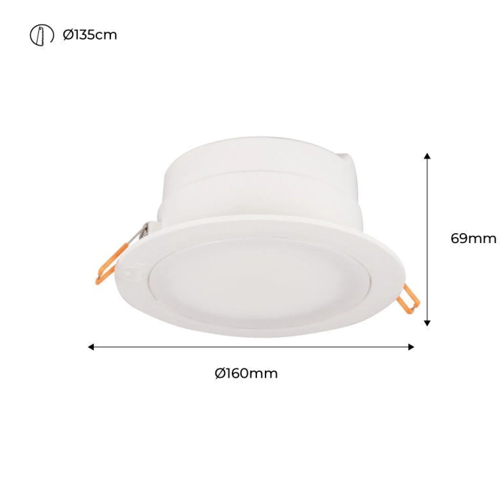 Downlight Redondo Estanco CCT Fumagalli "Teresa 160" 10W IP55