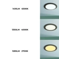 Downlight Redondo Estanco CCT Fumagalli "Teresa 260" 18W IP55