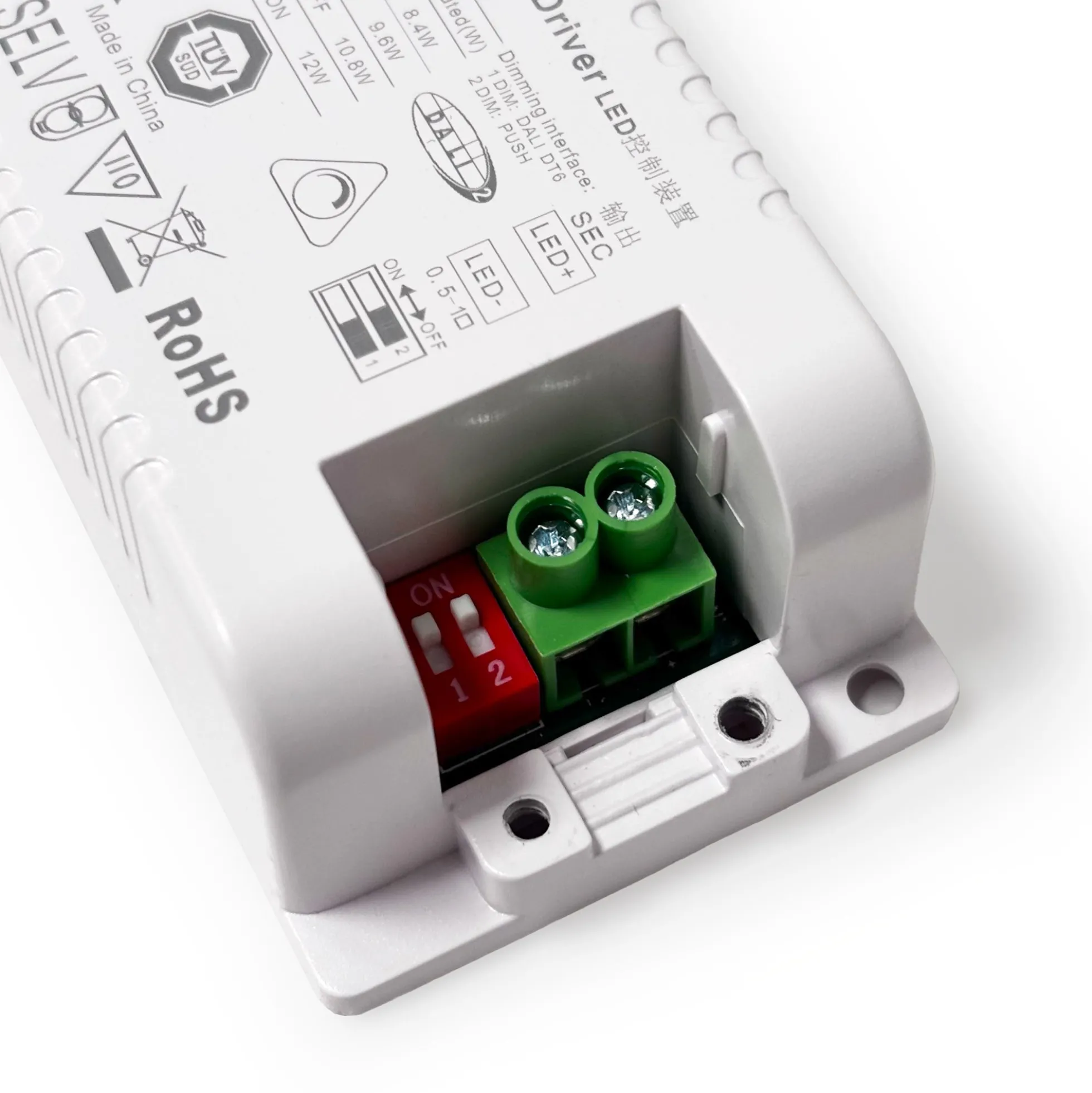 Driver LED DALI 9-24V regulable - Corriente ajustable 350/400/450/500mA