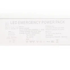 Driver LED para emergencia - Salida 3-60W - 3h autonomía - Luz 3-60W