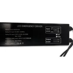 Driver LED para emergencia - Salida 100/250W - 3h autonomía