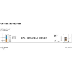 Driver regulable DALI2 DT8 - 80W - Corriente constante - Salida 10-54V DC - 1000-2000mA - NFC