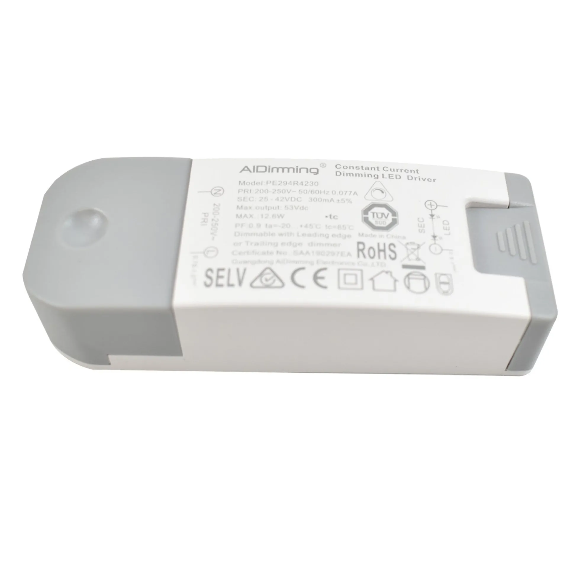 Driver regulable TRIAC corriente constante 25-42V 12.6W 300mA