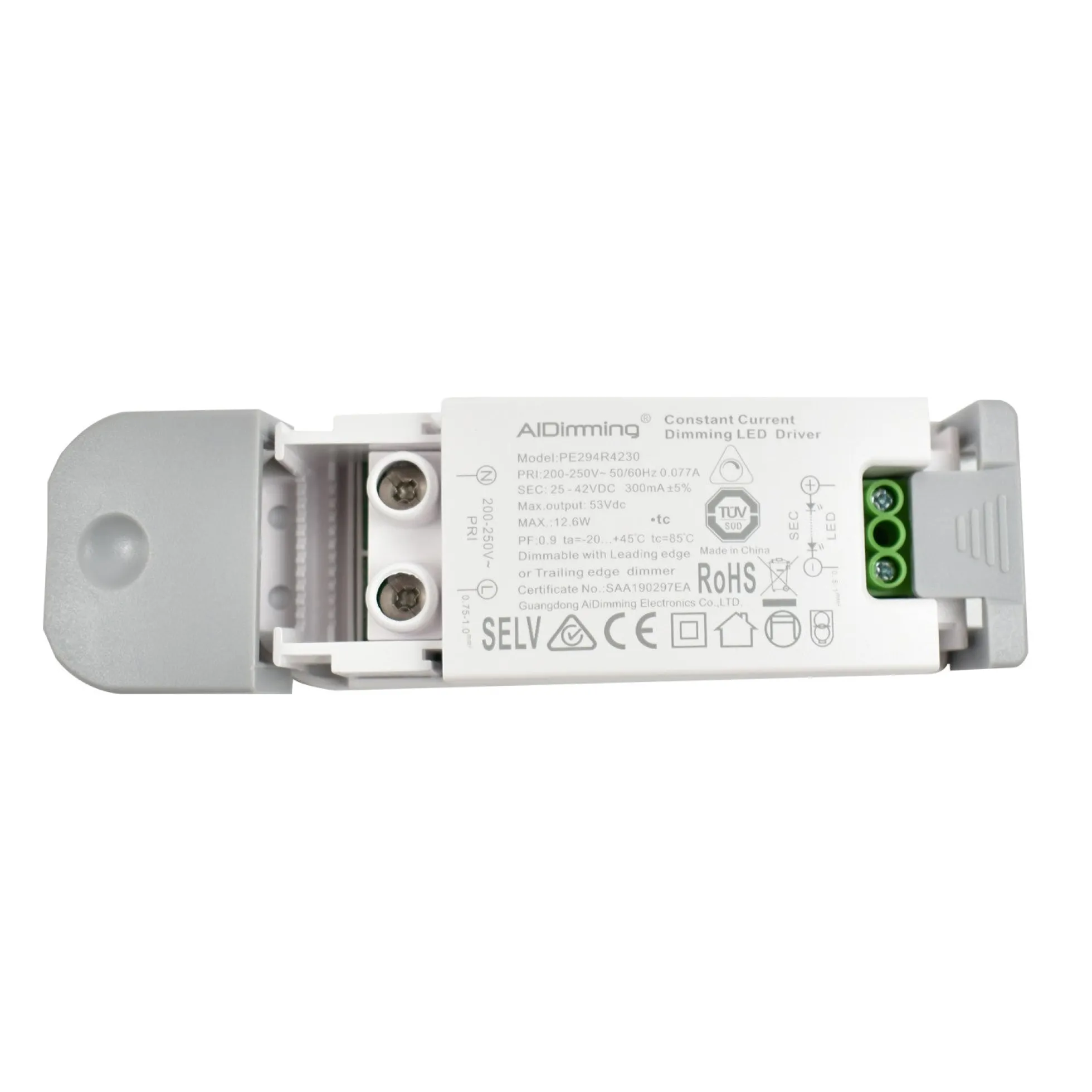 Driver regulable TRIAC corriente constante 25-42V 12.6W 300mA