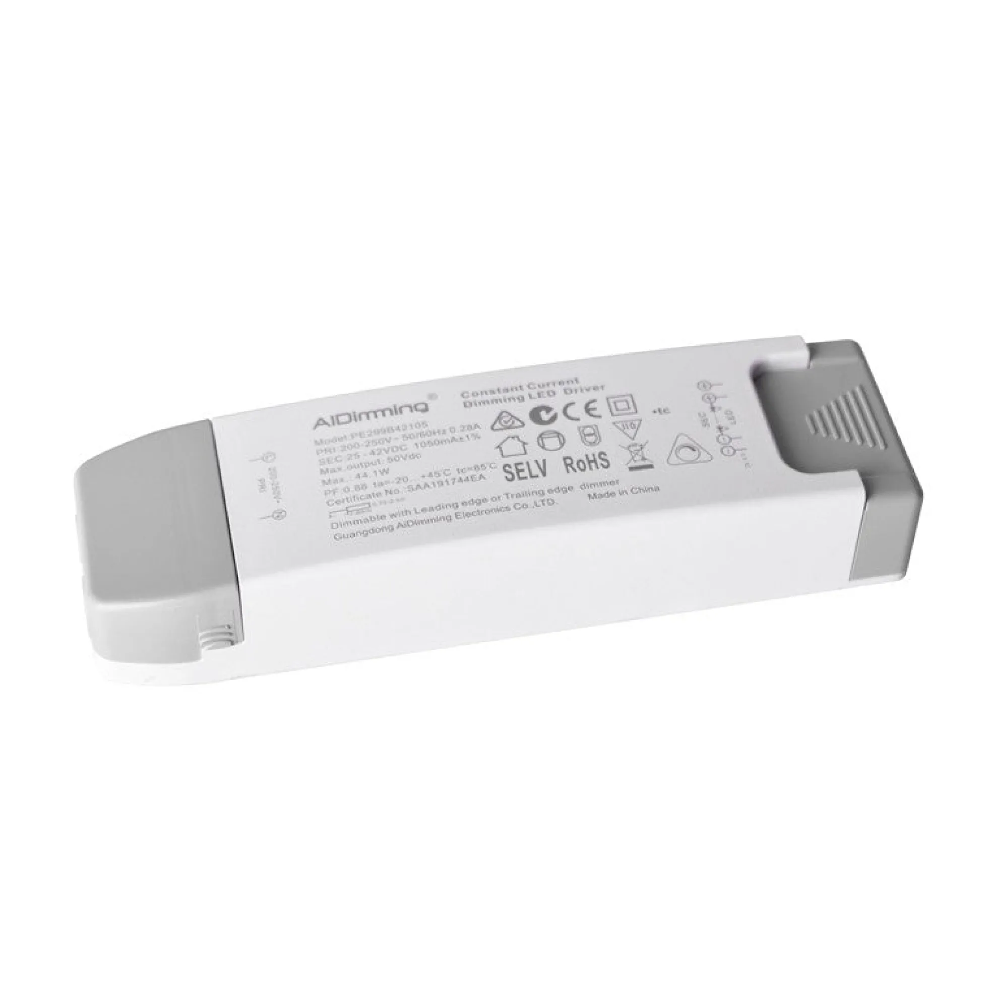 Driver regulable TRIAC corriente constante 25-42V 44W 1050mA