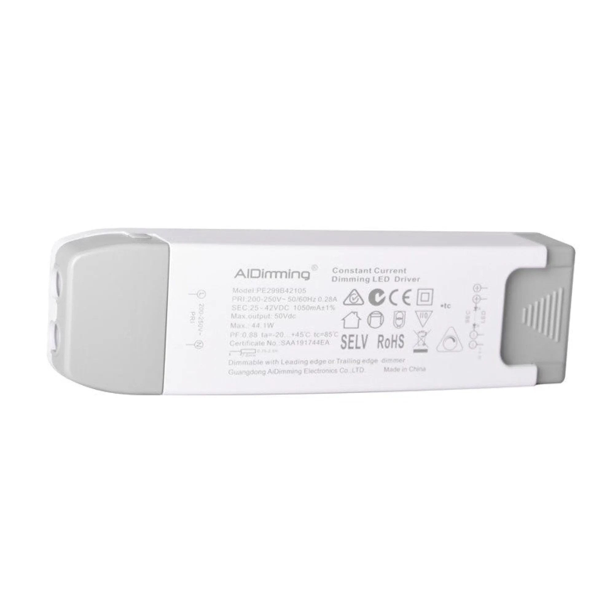 Driver regulable TRIAC corriente constante 25-42V 44W 1050mA