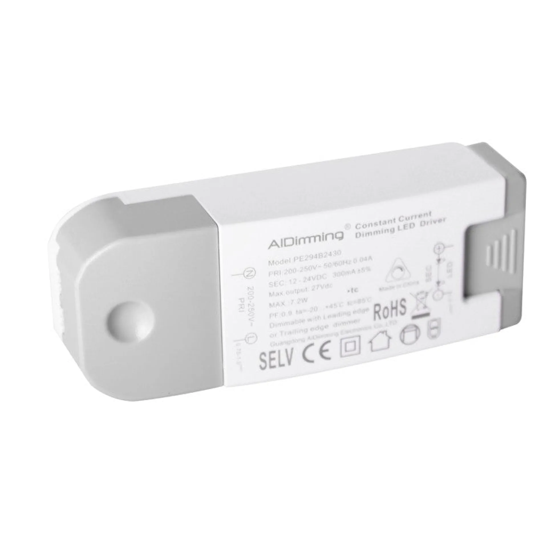 Driver regulable TRIAC corriente constante 12-24V 7.2W 300mA