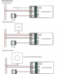 Driver regulable TRIAC DALI PUSH 0/1-10V 6-42V 10W multicorriente (200-350mA)